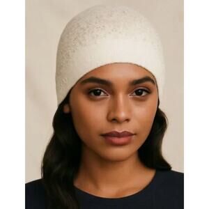 NWT Barefoot Dreams CozyChic Lite Confetti Beanie Cream Taupe OS Luxe Gift